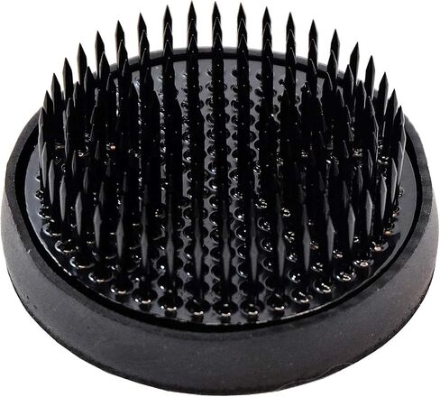 KAKURI Kenzan Flower Frog Black Mini Round 2.4", Japanese Ikebana Flower Arrangement Supplies, Professional Flower Holder Pin Frog, Japanese Stainless Steel, Made in Japan in Kuwait