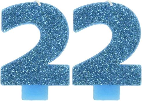 #4 Glitter Birthday Candle | Purple | Party Supply in Kuwait