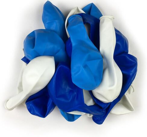 KADBANER White Blue Light Blue Balloons,100 Pack 12 Inch Latex Balloons in Kuwait