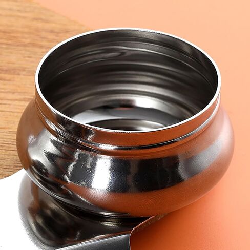 1 Set Stainless Steel Art Oil Pot with Lid Leak Proof Drum Shape Oil Pot for Artists, Students, Drawing Enthusiasts Painting in Kuwait
