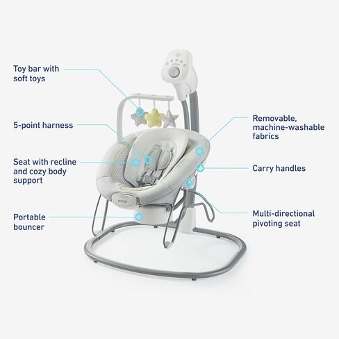 Graco® Sway2Me™ Swing with Portable Bouncer, Watson in Kuwait