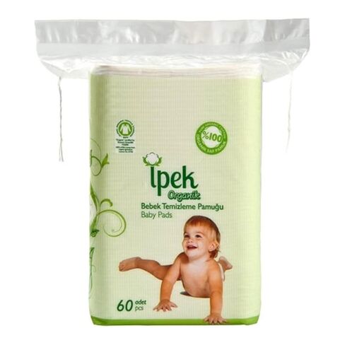 Baby Organic Large Dry Pads 100% Cotton Squares for Baby Care Diapering (120 Count) in Kuwait