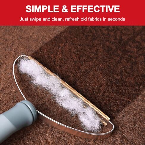 Pet Hair Remover, Dog Cat Hair Remover, Lint Cleaner Pro, Fur Removal Tool, Portable Carpet Scraper, Fuzz Rollers Hairball Shaver for Carpets, Car Mat, Couch, Pet Bed, Furniture & Rug (Purple, 2-Pack) in Kuwait