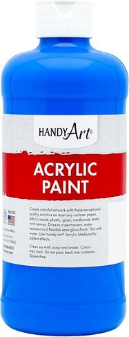 Handy Art 101-152 Student Acrylic Paint 16 ounce, Fluorescent Orange in Kuwait