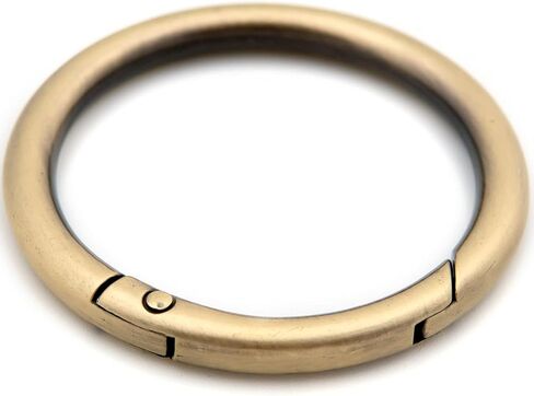 O Ring Spring Opening Snap Trigger Clip Buckle 2 PCS Charm Purse Making (Brushed Brass,2") in Kuwait
