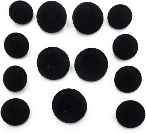 Black Velvet Buttons Set ~, Half Ball Style Blazer , Dresses ,~ Sportscoats , Designers. (8 pc 5/8In Buttons), 8 pc 5/8In buttons in Kuwait