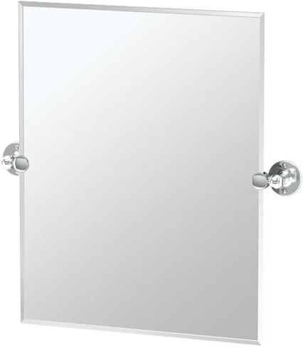 Gatco 4419LG Cafe Oval Mirror Large, 32 H x 28.75 W,Chrome in Kuwait