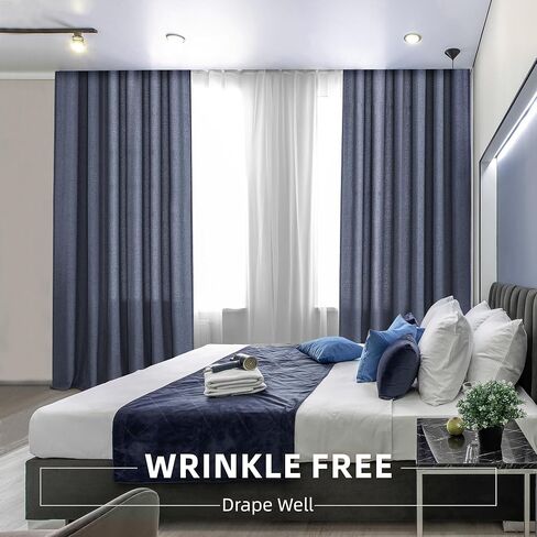 86 Inch Sheer Linen Curtains 2 Panels Light Filtering Back Tab Curtain Drapes for Farmhouse Living Room Rod Pocket Airy Fabric Classic Semi Sheer Curtains 86 Inches Long in Kuwait