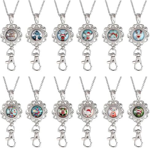 SUNNYCLUE 1 Box 12 Styles Navigation Anchor Snap Button Office Lanyard Bulk Snap Button Lanyards for ID Badges School ID Badge Lanyard Holder Stainless Steel Chain Jewelry Pendant Clip 30 inches in Kuwait