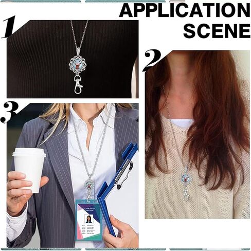 SUNNYCLUE 1 Box 12 Styles Navigation Anchor Snap Button Office Lanyard Bulk Snap Button Lanyards for ID Badges School ID Badge Lanyard Holder Stainless Steel Chain Jewelry Pendant Clip 30 inches in Kuwait