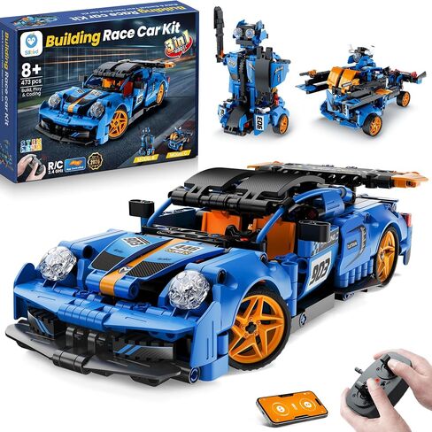 Sillbird Robot Building Kit with Remote Control STEM Gifts for Boys Age 8-13, Coding Buildable Robotic Technic Toys for Kids Birthday with 468 Pieces in Kuwait