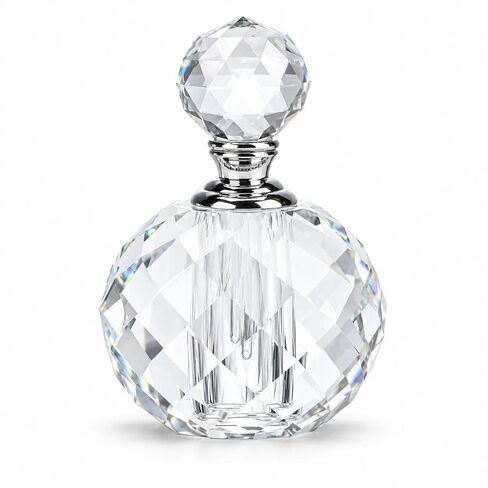 زجاجات عطر على طراز آرت ديكو من الزجاج الكريستالي من إتش آند دي، زجاجات عطر زجاجية فارغة قابلة لإعادة التعبئة سعة 2 مل in Kuwait
