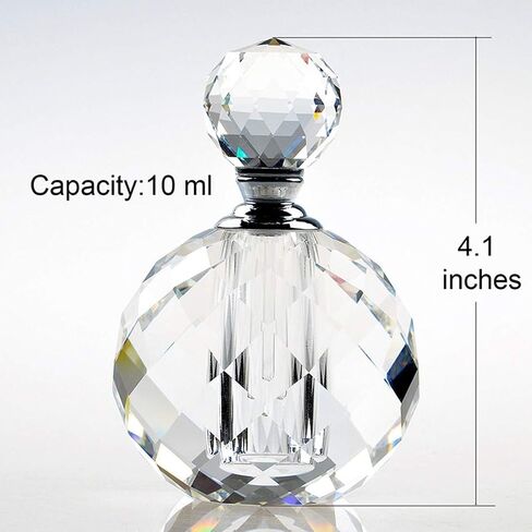 زجاجات عطر على طراز آرت ديكو من الزجاج الكريستالي من إتش آند دي، زجاجات عطر زجاجية فارغة قابلة لإعادة التعبئة سعة 2 مل in Kuwait