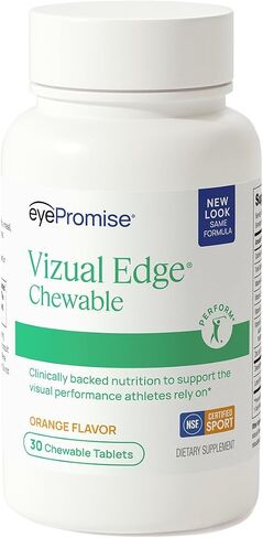 EyePromise Vizual Edge Chew Performance Eye Vitamin - NSF Certified for Sport - 3 Month Supply Citrus Flavored Chewable Tablet in Kuwait