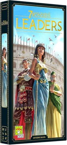 7 Wonders Leaders Board Game EXPANSION (New Edition) | Family Board Game | Civilization Board Game for Adults| Strategy Board Game for Game Night | 3-7 Players | Ages 10+ | Made by Repos Production in Kuwait