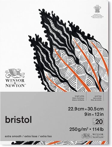 Winsor & Newton, Bristol Paper Pad 250 gsm, 14x17", 20 Sheets in Kuwait