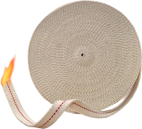 Muka Flat Cotton Wick Oil Lamp Wick 32.8 feet for Kerosene Lamp Lantern-1/4" in Kuwait
