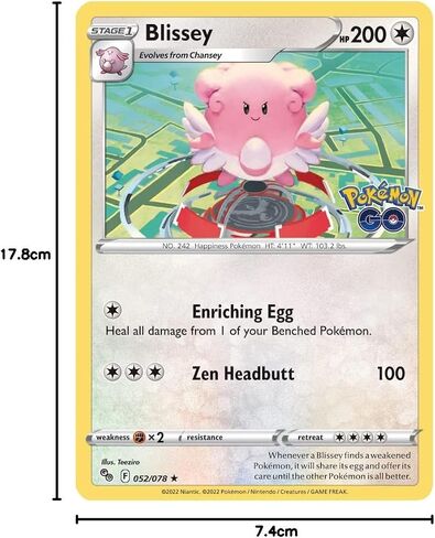 Pokémon TCG: Pokémon GO Tin - Blissey (2 Foil Cards & 4 Booster Packs) in Kuwait