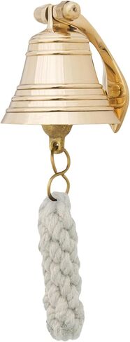 2" Polished Brass Bell Quality Marine Wall Mounted Ship Hanging Bell Perfect for Dinner, Indoor, Outdoor, School, Bar, Reception, Last Order & Church by The Metal Magician in Kuwait