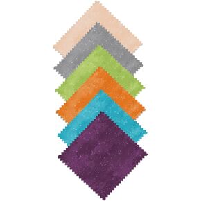Connecting Threads Blender Collection 40 pcs Precut 100% Cotton Quilting Fabric Bundle 5" Charm Squares (Faux Tweed Tonals) in Kuwait