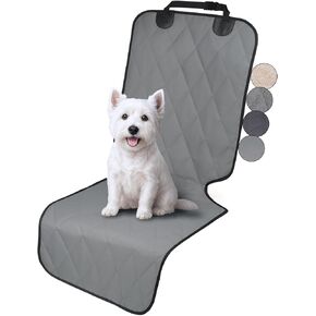 VIVAGLORY Front Dog Seat Covers, 1PACK No-Skirt Design Protectors for Bucket Seats, Quilted 600D Oxford with Anti-Slip Back for Most Cars, SUVs & MPVs, Grey in Kuwait
