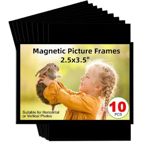 CHUNNIAO White Magnetic Picture Frame 4X4 for Refrigerator,12 Pieces Square Photo Magnets Sleeves for Fridge and Whiteboard,Locker in Kuwait