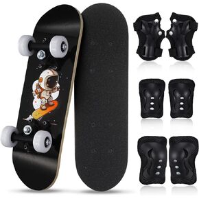 Honoson 7 Pcs Skateboard for Toddlers Beginners Knee Elbow Pads Wrist Guards Gear Set in Kuwait