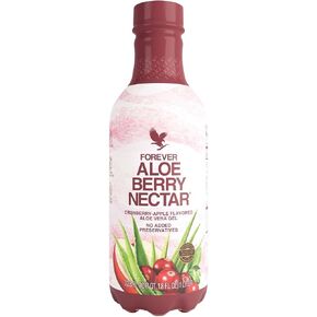 Forever Living | Forever Aloe Berry Nectar 1L - Aloe Vera Juice, Apple Juice, Cranberry Juice, and Aloe Vera Gel, 90.7% Aloe Vera Gel from Inner Aloe Vera Leaf, Vegan-Friendly, and Gluten-Free in Kuwait