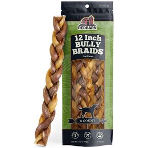 Redbarn 12" Braided Bully Sticks for Dogs (Pack of 25) in Kuwait