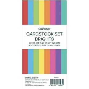 Craftelier - Cardstock Set Textura Romantic Vintage | Pack of 24 Double Sided Cardstock for Card Making, Scrapbooking and Craft Projects | Weight 216 grams | Size 30,48 x 30,48 cm (12" x 12") in Kuwait