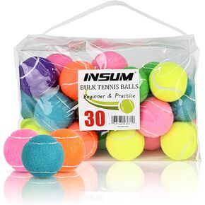 insum Squeaky Tennis Balls for Dogs Colorful Easy Catching Pet Dog Balls 4 Pack (Squeak-2.5inch-Yellow) in Kuwait