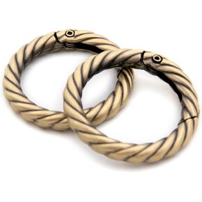 Loosco Metal O Ring for Purse Strap, 10 PCS Spring Rings for Handbag & Keys,Gold (Brushed Brass,1 1/2") in Kuwait
