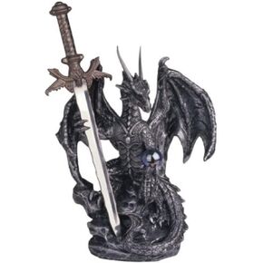 George S. Chen Imports SS-G-71329 Dragon Sword Collectible Fantasy Decoration Figurine in Kuwait