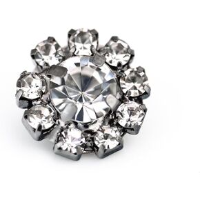 Craftisum Shiny Silver Rhinestone Sewing Shank Buttons 20 Pcs - 12.5mm, 1/2" in Kuwait