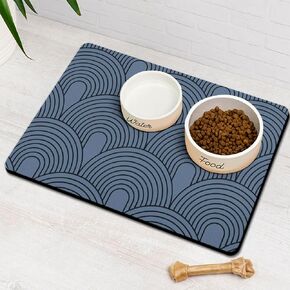 Dog Food Mats for Floors Absorbent, Pet Cat Food Mat - Quick Dry Dog Bowl Mats for Food and Water, Eco-Friendly Boho Pet Supplies in Kuwait