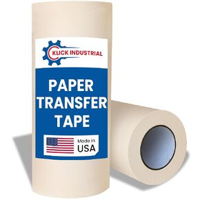 Transfer Tape for Vinyl 12 inch x 300 feet (12" x 300 FT) Medium to High Tack Adhesive Premask Transfer Paper for Graphics Sign Making Vinyl Transfer Tape Ideal for 3D Signs Decals Letters in Kuwait