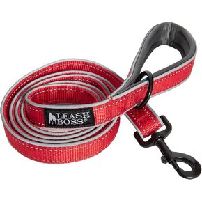 Leash Boss 6ft Reflective Dog Leash - Ultra Comfort Double-Thick Soft Padded Handle for Large, Medium & Small Dogs in Kuwait