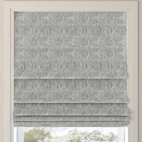Sun Zero Tompkins Tonal Geometric Total Blackout Cordless Roman Shade، 31 بوصة × 64 بوصة، بيج in Kuwait