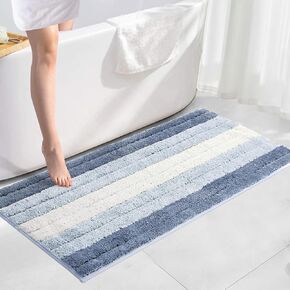 SiliPacks Bathroom Rugs 20"x32" Non-Slip Microfiber Carpet, Machine Washable Quick Dry Bath Mats for Bathroom, Bedroom and Kithchen -Turquoise in Kuwait