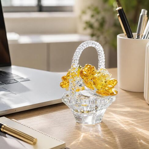 H&D HYALINE & DORA Rose Flower Gifts for Mom,Crystal Blue Flower Rose Gift,Glass Rose Flower Gift for Valentine's Day Mother's Day Christmas Anniversary Birthday Thanksgiving in Kuwait