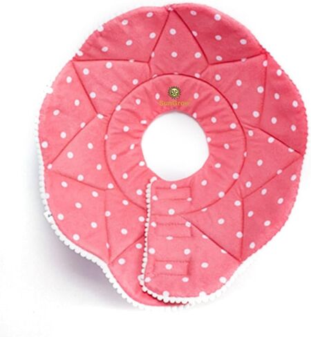 SunGrow Cat Cone Collar Soft Washable, Cat Recovery E Collar Sleep Cone After Surgery to Stop Licking, Pet Cone of Shame Alternatives, Scratch & Bite Proof Grooming Soft Cone for Easy Nail Cutting in Kuwait