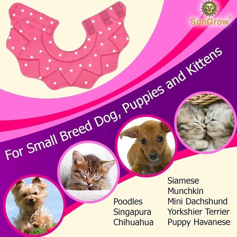 SunGrow Cat Cone Collar Soft Washable, Cat Recovery E Collar Sleep Cone After Surgery to Stop Licking, Pet Cone of Shame Alternatives, Scratch & Bite Proof Grooming Soft Cone for Easy Nail Cutting in Kuwait