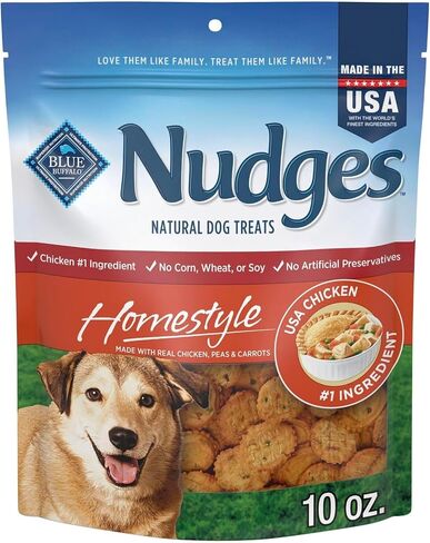 Blue Buffalo Nudges Homestyle Natural Dog Treats, Beef and Rice, 16oz Bag in Kuwait