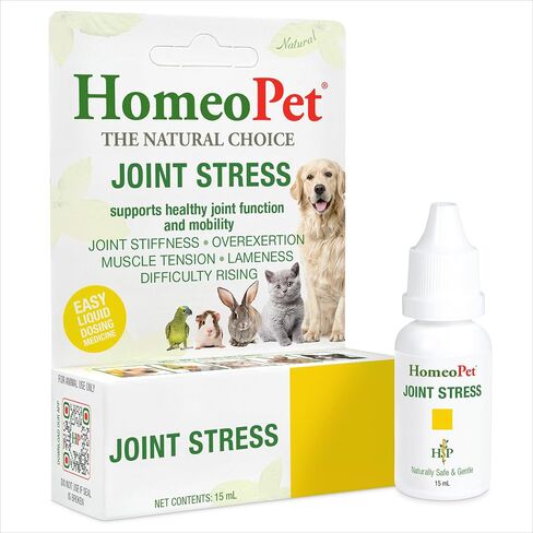HomeoPet Joint Stress, Joint Support for Dogs and Cats, Liquid Pet Meds to Support Healthy Joint Movement, 15 Milliliters in Kuwait