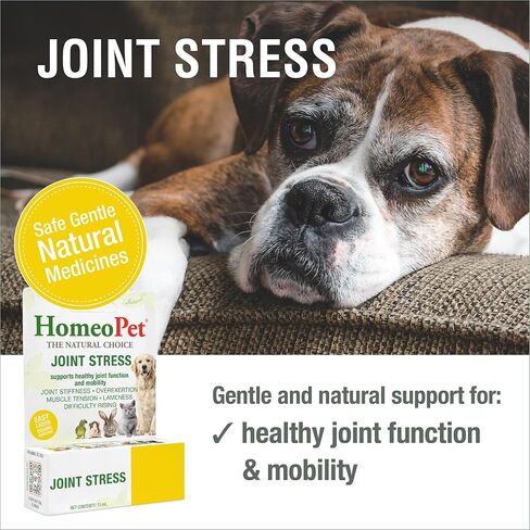 HomeoPet Joint Stress, Joint Support for Dogs and Cats, Liquid Pet Meds to Support Healthy Joint Movement, 15 Milliliters in Kuwait