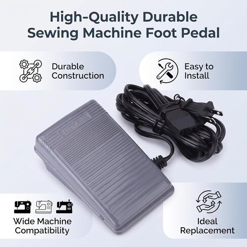 Sewing Foot Controller Pedal, 1PC Sewing Machine Foot Pedal Parts Machine Accessories(US Plug 110v) in Kuwait