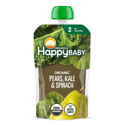Happy Baby Pears Kale and Spinach Organic Baby Food, 4 Oz Pouch in Kuwait