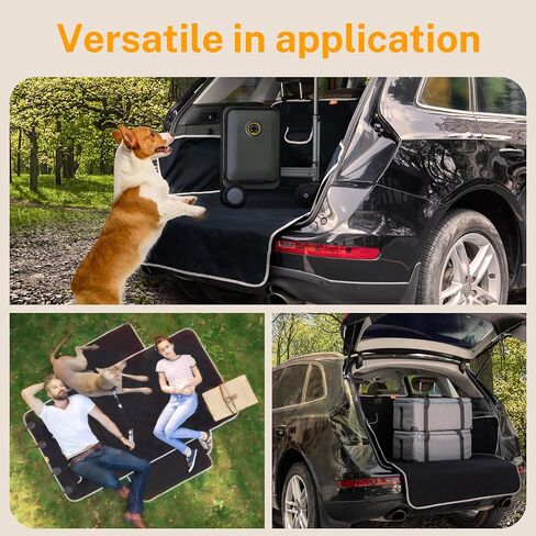 Toozey SUV Cargo Liner for Dogs XL, Waterproof Dog Trunk Seat Cover for Back Cargo Area, Dog Car Floor Mat with Side and Bumper Protector, Pet Cargo Cover Liner for SUV/Van/Truck, Black in Kuwait