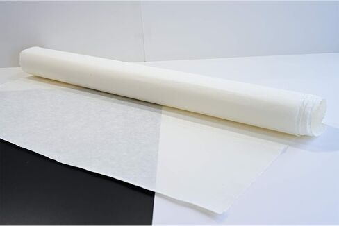 [10 Pcs] Korean Traditional Mulberry Paper HanJi Handmade Plain Natural White Single Layer 28.3" x 55.9" in Kuwait