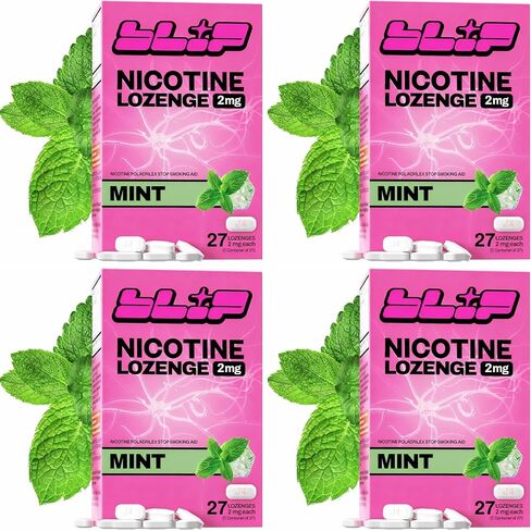 Blip NRT Nicotine Lozenge Mini's - 2mg Mint Flavor (27 Count) - Help Quit Smoking Aid, Reduce Cravings - Nicotine Replacement in Kuwait